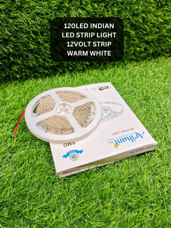 120 Led Strip Lights Arihant Star For Bedroom, Kitchen, Ceiling Decoration, False Ceiling - Warm White