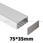 ArihantStar (75X35mm) Aluminium Profile Housing 3 Metre (Without Led And Without Driver)