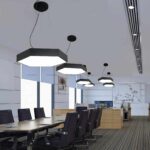Arihant Star Hexagon Hanging Designer Moon Light For Gym, Showroom, Office, Malls