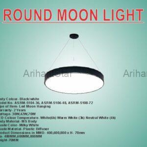 Arihant Star Round Hanging Moon Light | Led Moon Ceiling Light (42-48)w (600x70mm)