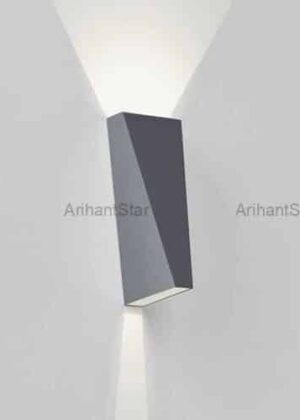 Arihant Star Best Wall Decoration 2 Way Led Wall Lights For Outdoor India (Black And Dark Grey Body Color)