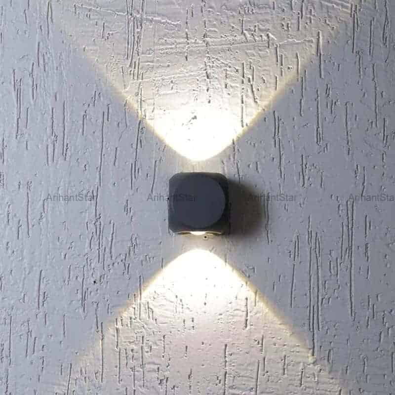 Arihant Star 2 Way Square Outdoor Wall Washer Decorative Light 6W - Up Down  Wall Washer