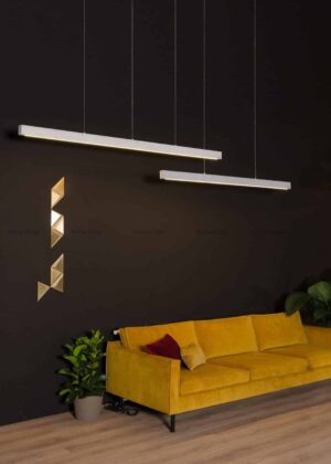 Arihant Star 4 Feet Hanging Linear Pendant Light 42W For Office, Hall, Gym, Shops With Company Driver (Fulham or Bag)