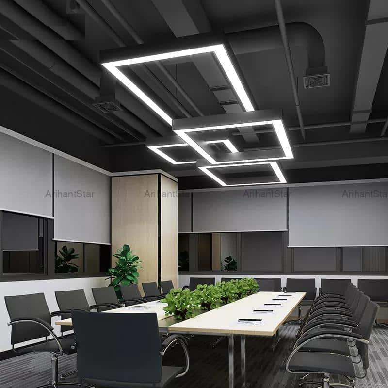 Rectangle Projection Light (1200x2400)mm Rectangle Hanging Designer Light - Arihant
