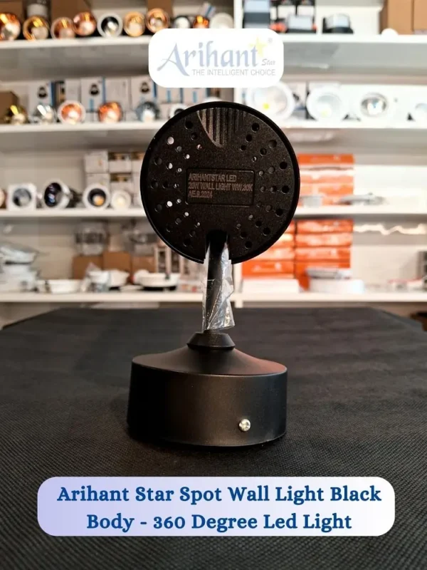 Arihant Star 20W Spot Light Led For Home, Wall, Ceiling, Indoor- 360 Degree Adjustable (Black)