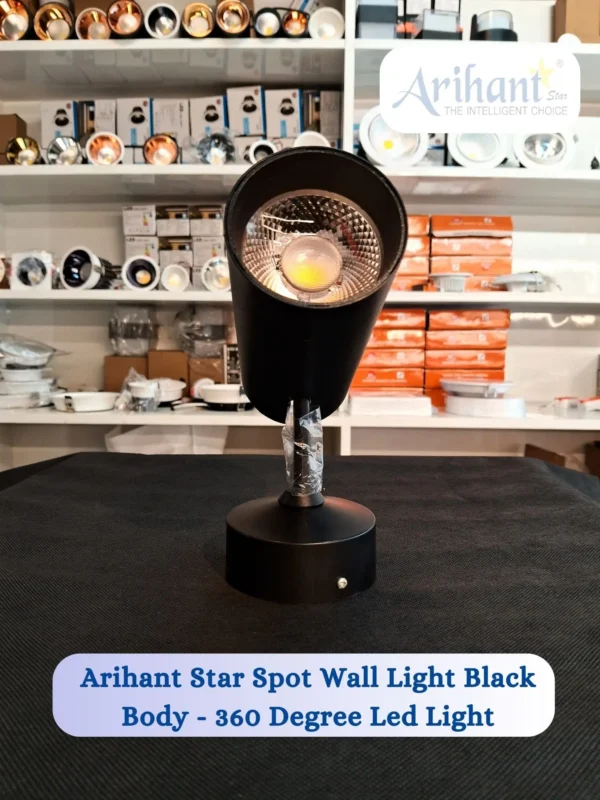 Arihant Star 20W Spot Light Led For Home, Wall, Ceiling, Indoor- 360 Degree Adjustable (Black)