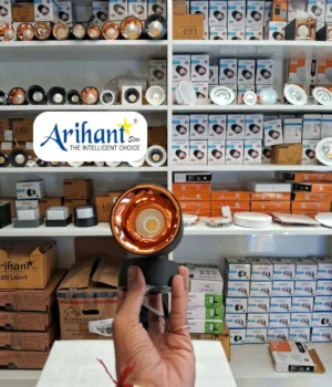 Arihant Star 12W Adjustable Surface Cylinder Wall Light Black 360 Degree Movable Light Rose Gold Reflector For Ceiling, Home, Office, Restaurant, Showrooms, Hotels - Spotlight