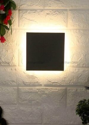 Arihant Star 12W Outdoor Square Wall Washer Decorative Light Dark Grey