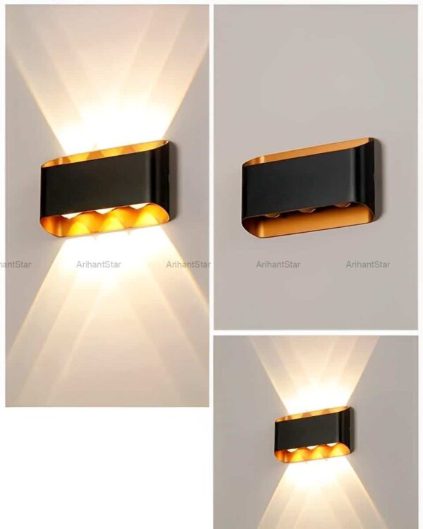 Arihant Star Fancy 6W Wall Washer Light For Decoration - Indoor, Outdoor - Black 3000k