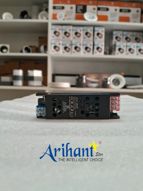 Arihant Star 12V 5Amp SMPS Power Supply 60W Driver With (12V - 5Amp) Output, (180 - 265VAC) Input