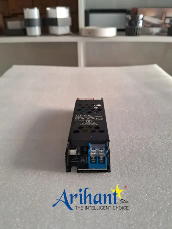 Arihant Star 12V 5Amp SMPS Power Supply 60W Driver With (12V - 5Amp) Output, (180 - 265VAC) Input