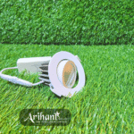 12W Round Downlight For False Ceiling In Aluminium Body