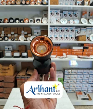 Arihant Star 6W Surface Cylinder Adjustable Spotlight Black For Ceiling, Showrooms, Office, Home, Restaurant