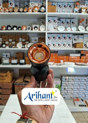 Arihant Star 6W Surface Cylinder Adjustable Spotlight Black For Ceiling, Showrooms, Office, Home, Restaurant