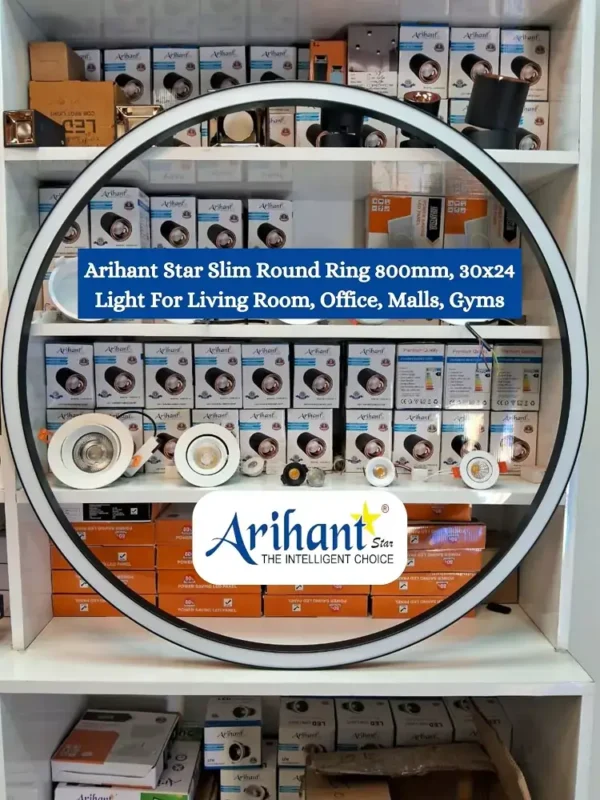 Arihant Star Round Ring Slim Profile (800x30x24)mm Light 42w For Living Room Design, Decoration Lights In Malls, Hotel, Restaurant, Cafe