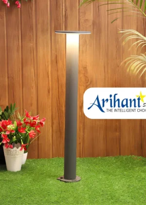 Arihant Star 30Inch Bollard Garden Led Light 12W - Decorative Garden Lights For Parks, Outdoor, Graphite Grey (Warm White - 3000k)In India