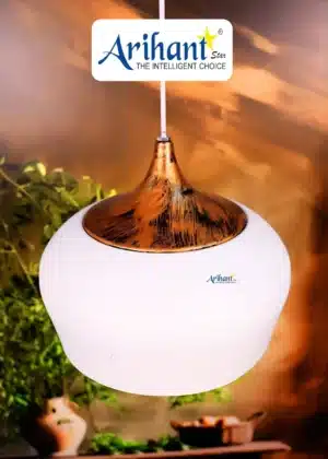 Arihant Star 300mm Dome Light White Aluminium Ceiling Hanging For Restaurant, Living Room Online In India