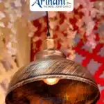 Arihant Star 300mm Hanging Dome Light Aluminium Body For Ceiling, Living Room, Bedroom, Dining Table, Home, Hall - Pendant Light