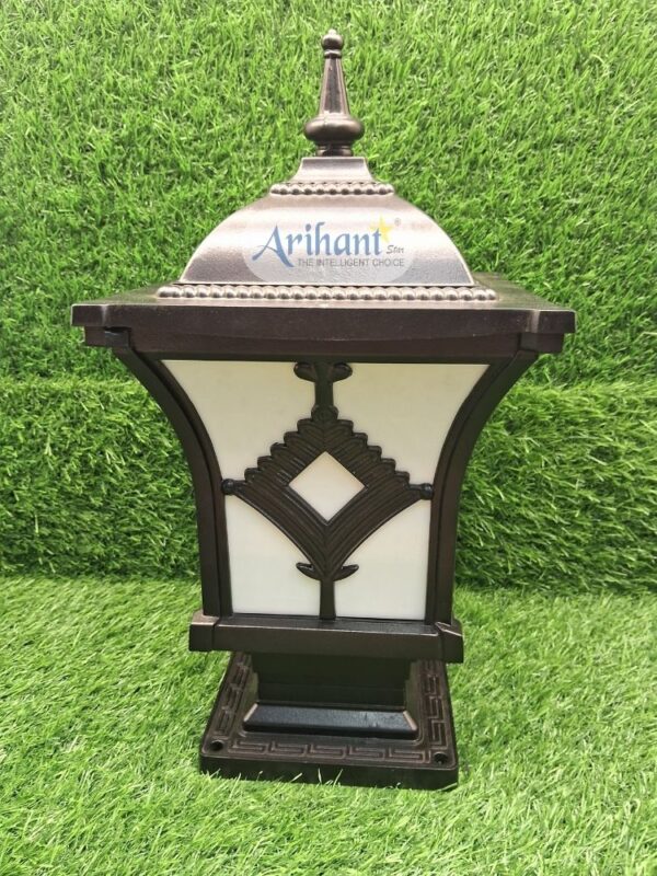 Arihant Star 15Inch Aluminium Gate Lamp For Pillars - Waterproof Light For Front Design