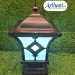 Arihant Star 15Inch Aluminium Gate Lamp For Pillars - Waterproof Light For Front Design