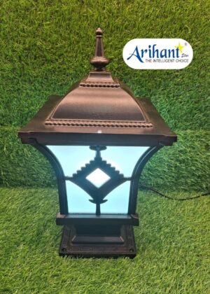 Arihant Star 15Inch Aluminium Gate Lamp For Pillars - Waterproof Light For Front Design