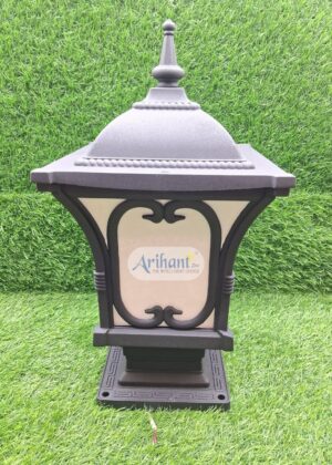 Arihant Star Pillar Light Design For Main Gate Decoration Or Outdoor Gate Lamp For Modern Entrance