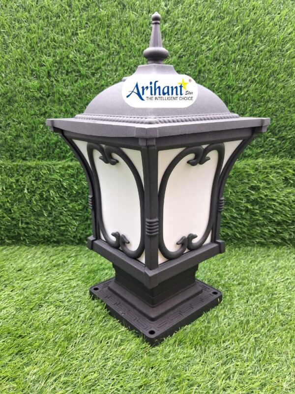 Arihant Star Pillar Light Design For Main Gate Decoration Or Outdoor Gate Lamp For Modern Entrance