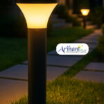 Arihant Star Decorative Garden Bollard Lamp 24 Inch | Outdoor Waterproof Aluminium Light