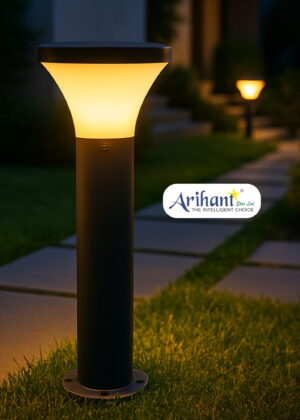 Arihant Star Decorative Garden Bollard Lamp 24 Inch | Outdoor Waterproof Aluminium Light