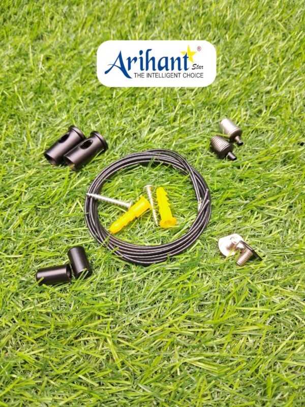 Arihant Star Clutch Wire For Hanging Lights Black Color
