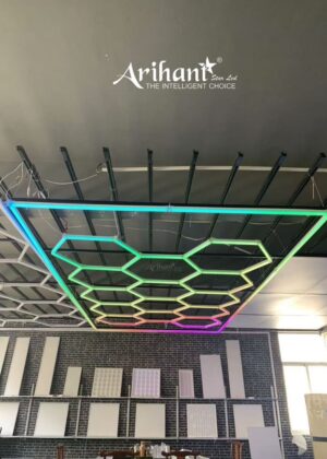 Arihant Star Honey Comb Light For Car Garage And Detailing Studio RGB Colors