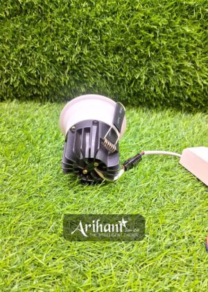 Deep Recessed Cob Light In White Aluminum Body