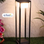 Arihant Star Aluminium Grey Bollard Light for Garden, Bungalow & Resort