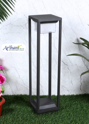 High Quality Bollard Light in Aluminium Grey for Garden & Resort Lighting