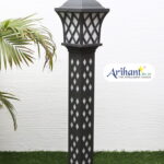 Premium Designer Bollard Grey for Outdoor Garden Lighting