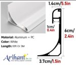 Arihant Star Indirect Led Corner Profile Light Aluminium Profile Channel 3meters For Living Room