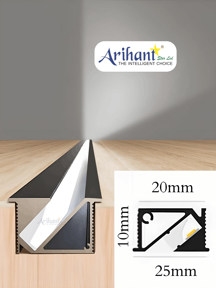 Z Shape Cabinet Profile Light 45Degree Angle For Kitchen, Shelf Aluminium Profile Z Shape Cabinet Profile Light 45Degree Angle For Kitchen, Shelf Aluminium Profile