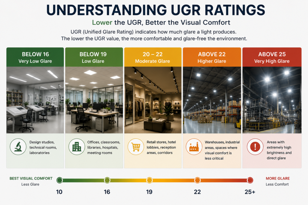 Understanding UGR Ratings, Low UGR Lighting