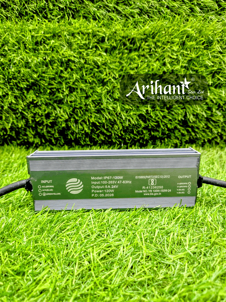 Arihant Star 24V 5Amp Waterproof Power Supply 100W Arihant Star 24V 5Amp Waterproof Power Supply 100W