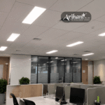 Ceiling Panel Light In White Body Recessed For Office And Showrooms
